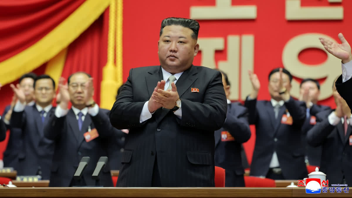 Kim Jong Un Re elected to Top Post of North Korea Ruling Party as It Hails His Nuclear Buildup Urdu News