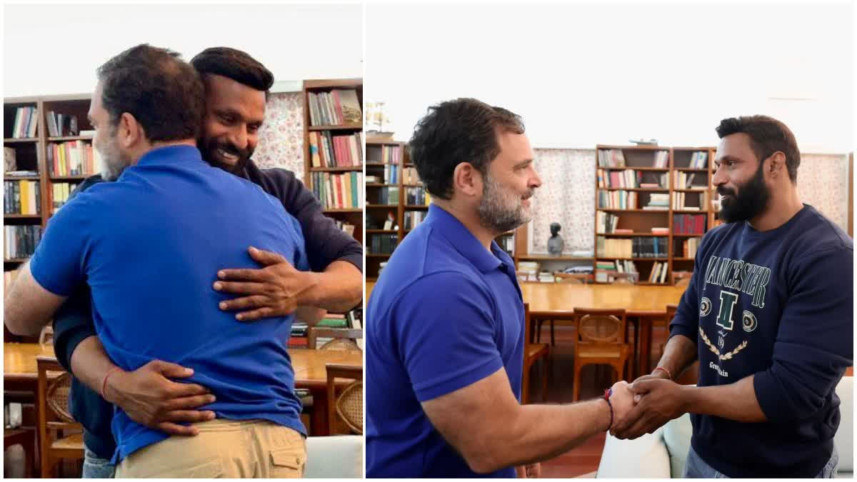 راہل گاندھی نے دہلی میں 'محمد' دیپک کمار سے کی ملاقات، کہا، "یہ محبت کی ہے دکان" uttarakhand kotdwar baba shop dispute mohammad deepak kumar meets rahul Gandhi in delhi Urdu News