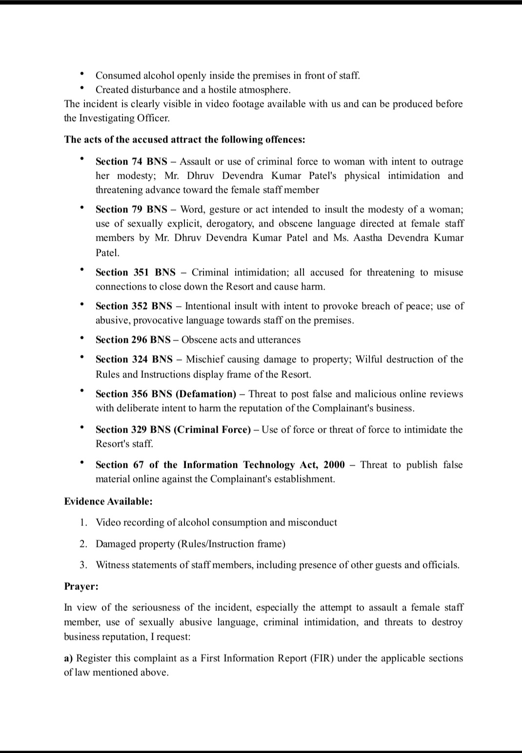 Complaint lodged against Gujarat