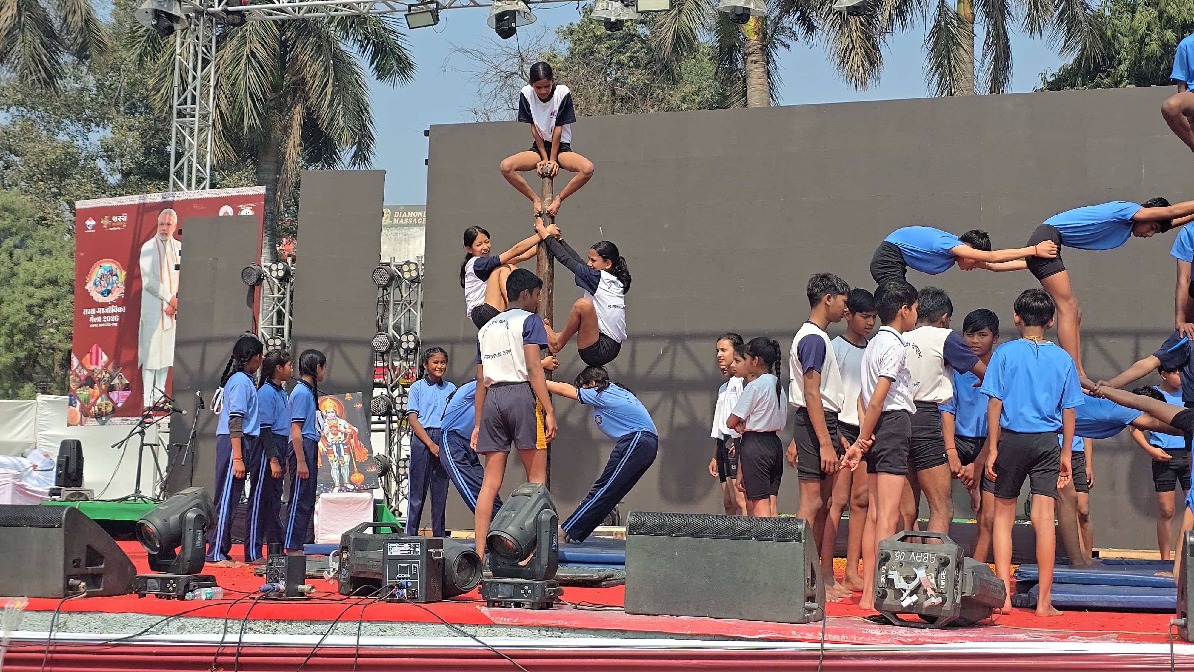 Malkhamb at Saras Mela Rudrapur