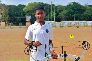 Jharkhand sunil-sanga-won-gold-in-mini-national-archery-competition-2025