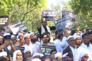 File photo of AIMPLB protests in Delhi.