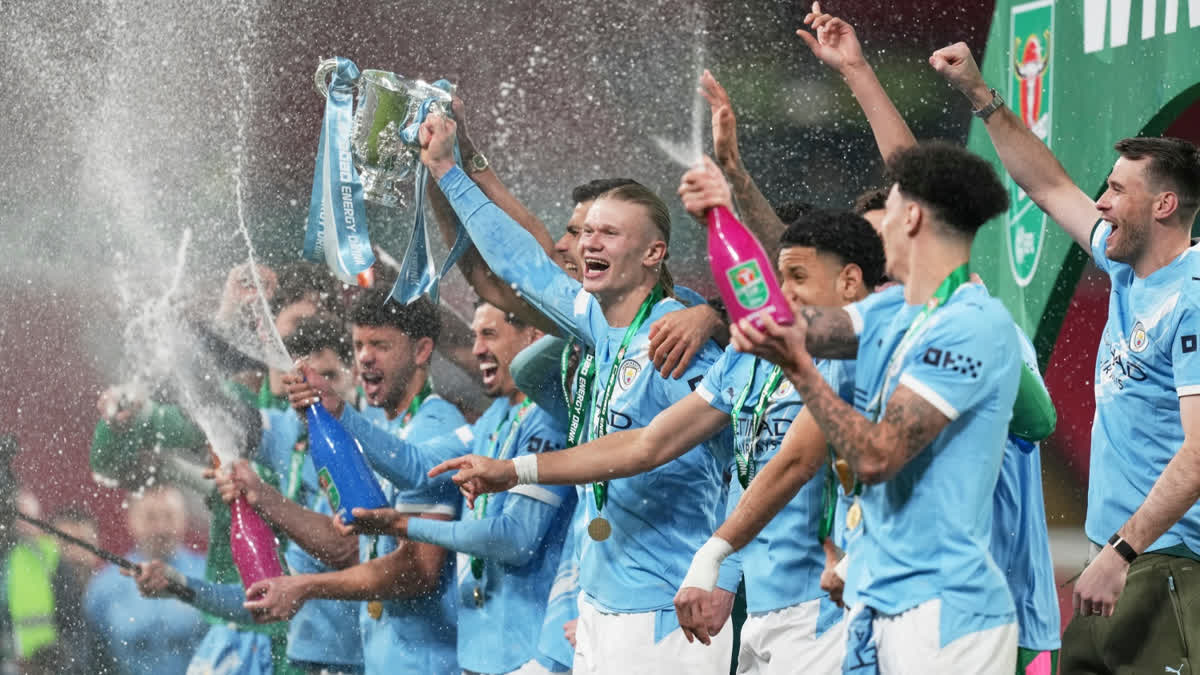 Carabao Cup: Manchester City Beat Arsenal To Lift Title, O'Reilly Scores Two Goals In Four Minutes Manchester City Win Ninth Carabao Cup Title