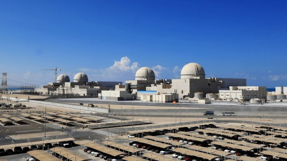 Iran Issues Indirect Threat As Media List Key Facilities Including UAE Nuclear Plant This image is posted by Iran Fars News Agency shows the Barakah Nuclear Energy Plant located in the Al Dhafra region of Abu Dhabi, United Arab Emirates.