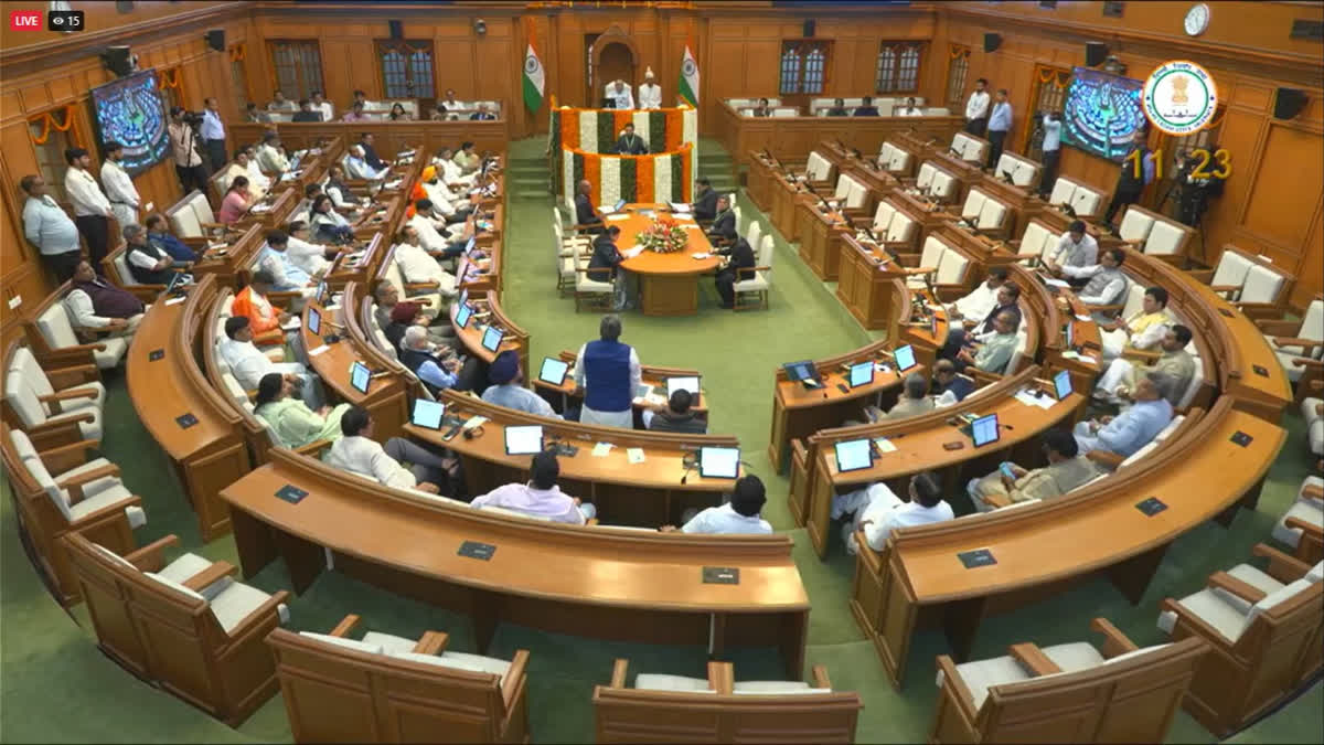 The Delhi Economic Survey 2025-26 being tabled in the Assembly