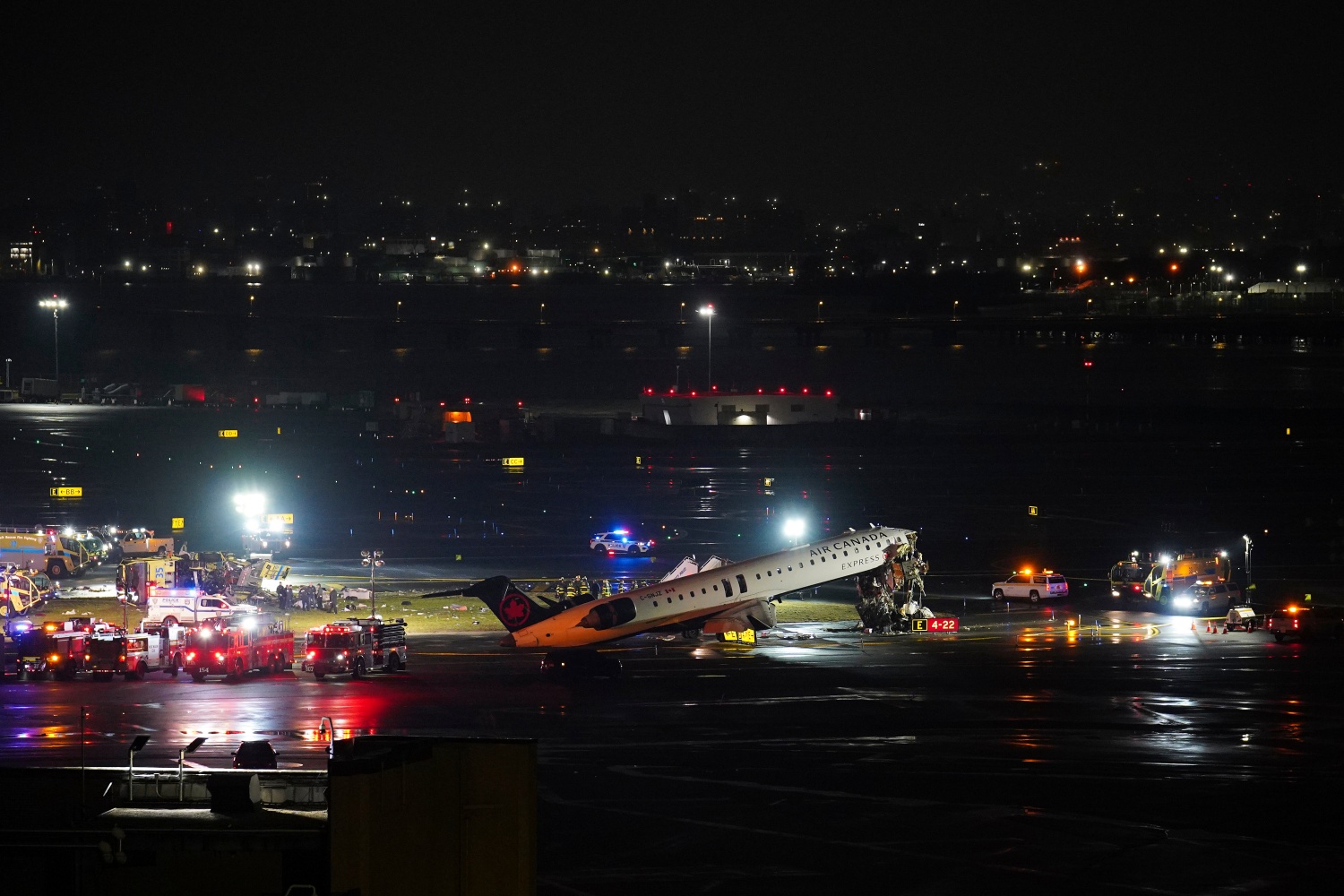 Air Canada Flight Collides With Port Authority Vehicle