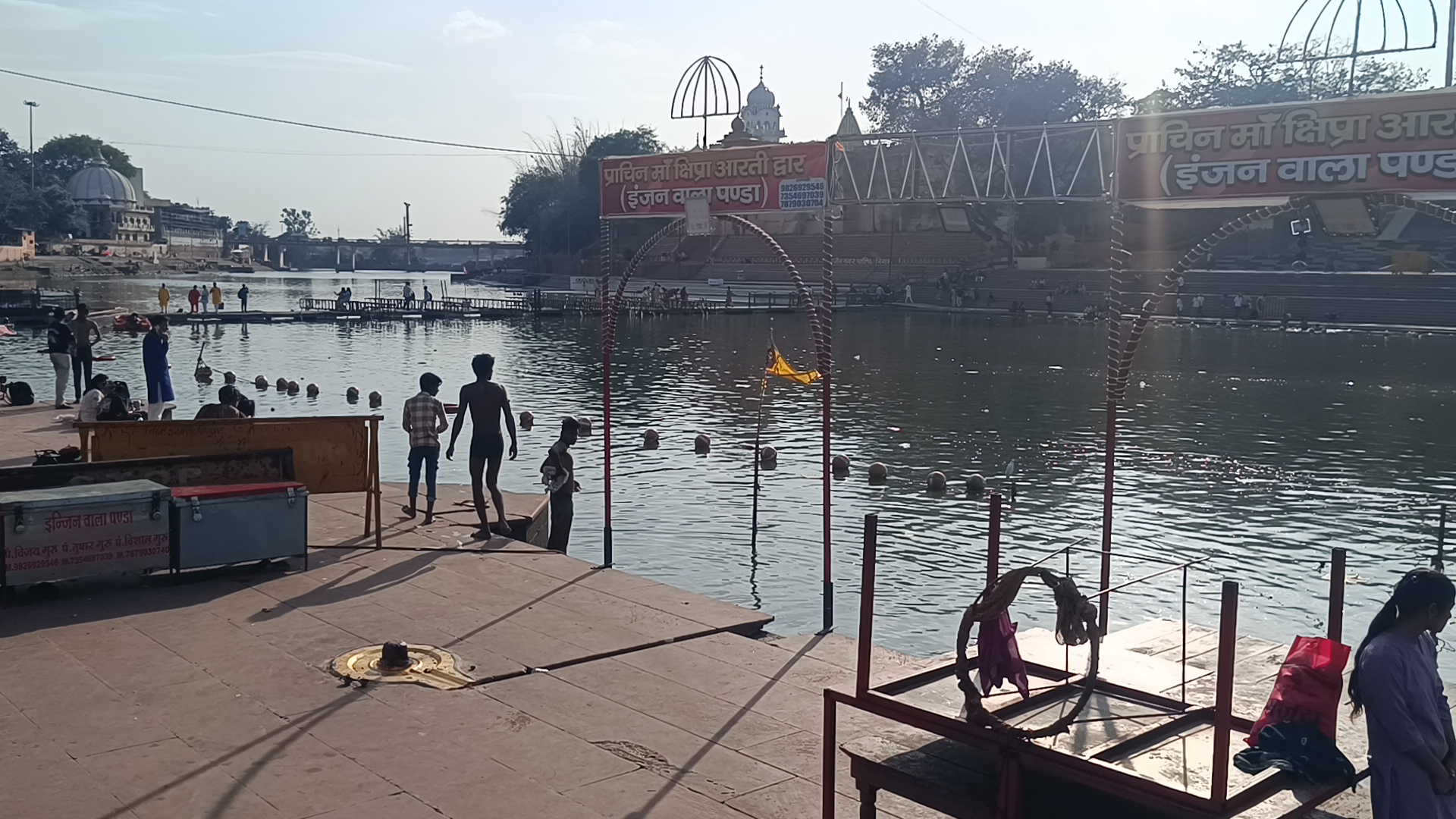 Changing Rooms, Litter Bins Made From Waste; Installed At Ujjain's Ram Ghat