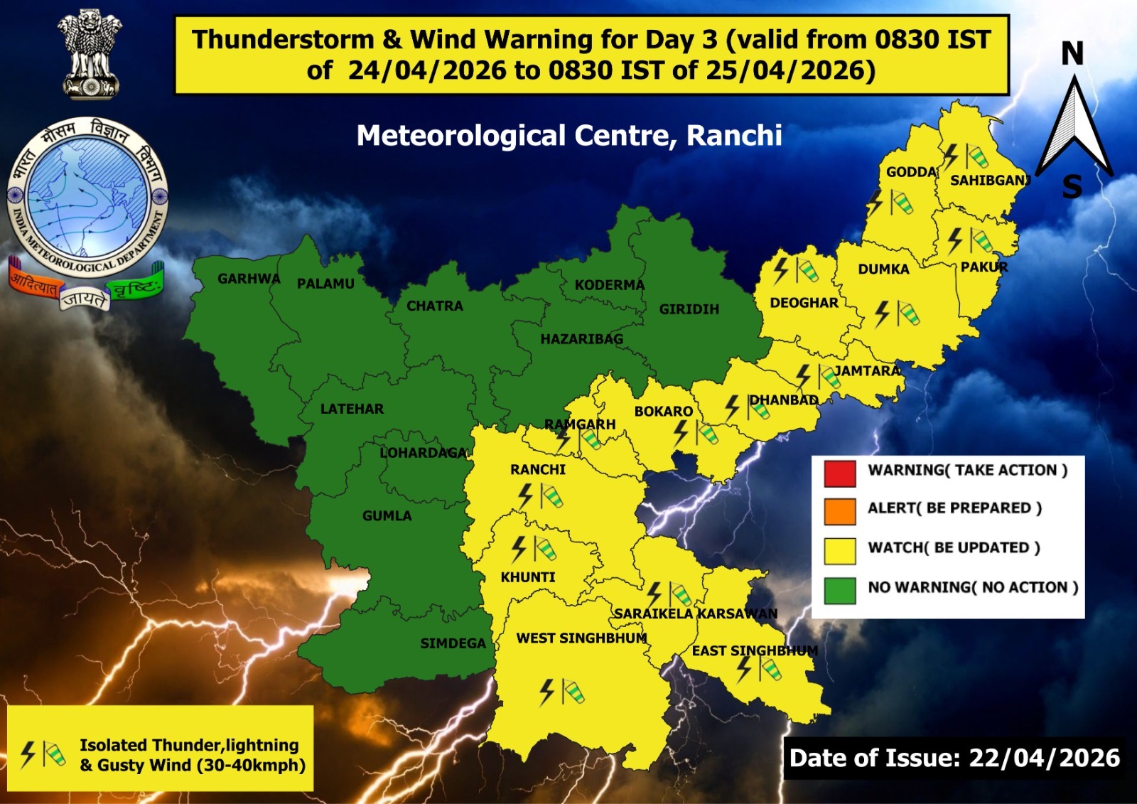 Jharkhand Weather Report