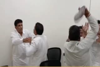 BJP LEADER BEATEN UP IN RATIA