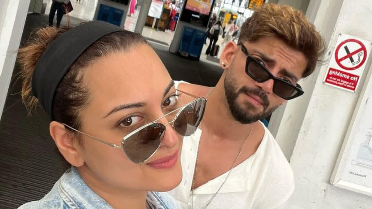 Sonakshi Sinha-Zaheer Iqbal Wedding: Bride-to-Be Poses for Paps as Wedding Festivities Begin with Puja - Watch Sonakshi Sinha with Zaheer Iqbal