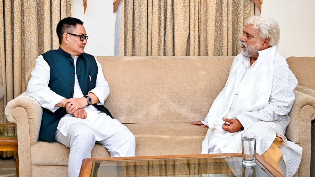 Pro-tem Speaker Row: Rijiju Meets TMC's Sudip; Opposition Firm On Staying Away From Panel Of Chairpersons Kiren Rijiju Meets TMC's Sudip Bandyopadhyay