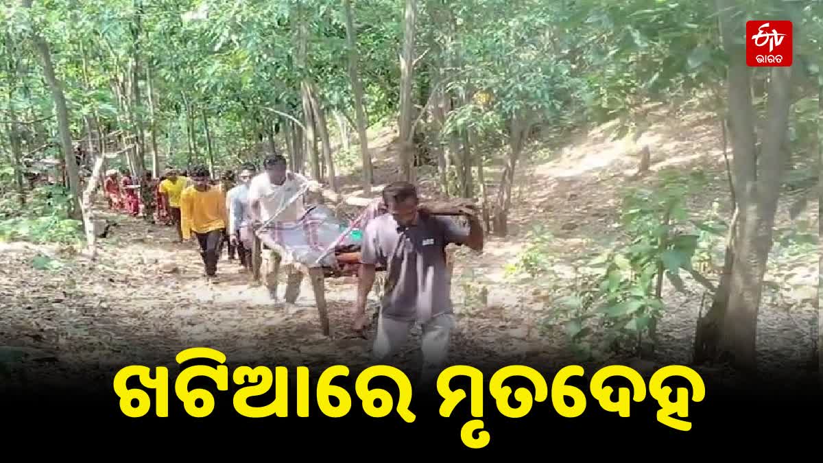 Woman Body Carried On Cot