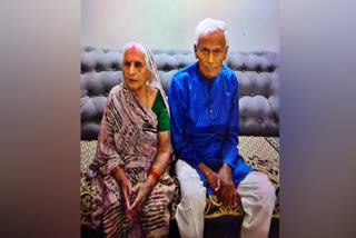 Bengaluru resident Nandan Prasad with wife Sumitra Devi
