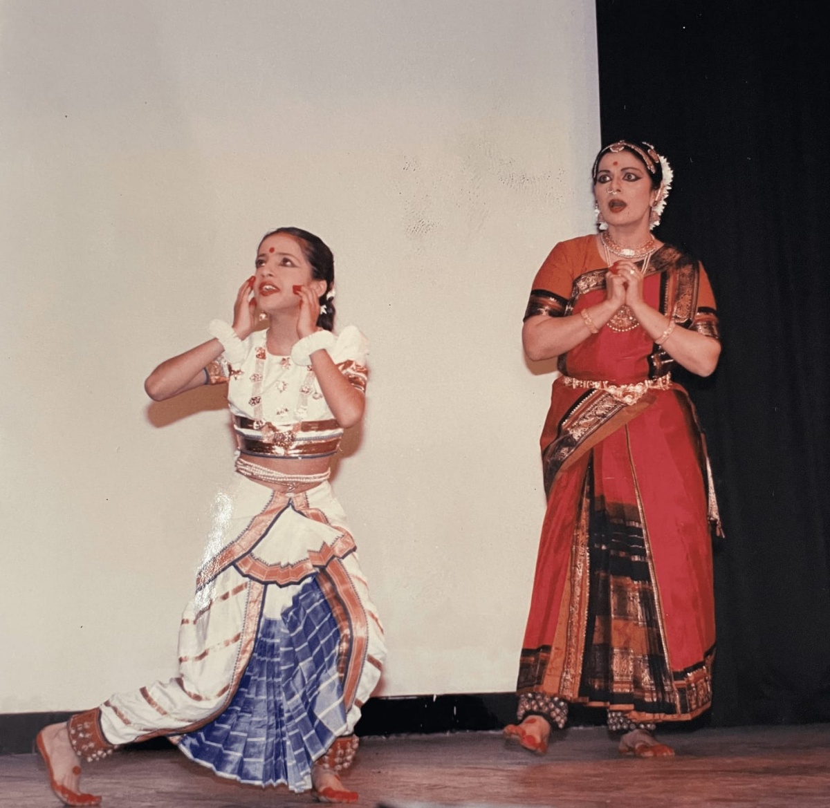 Aneesha Grover with her Guru Jyotsna Shourie