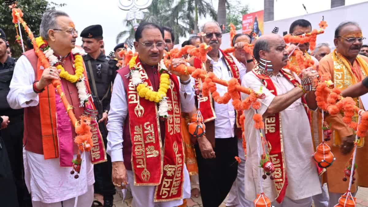 CM Vishnudev Sai in Raipur Kanwar Yatra