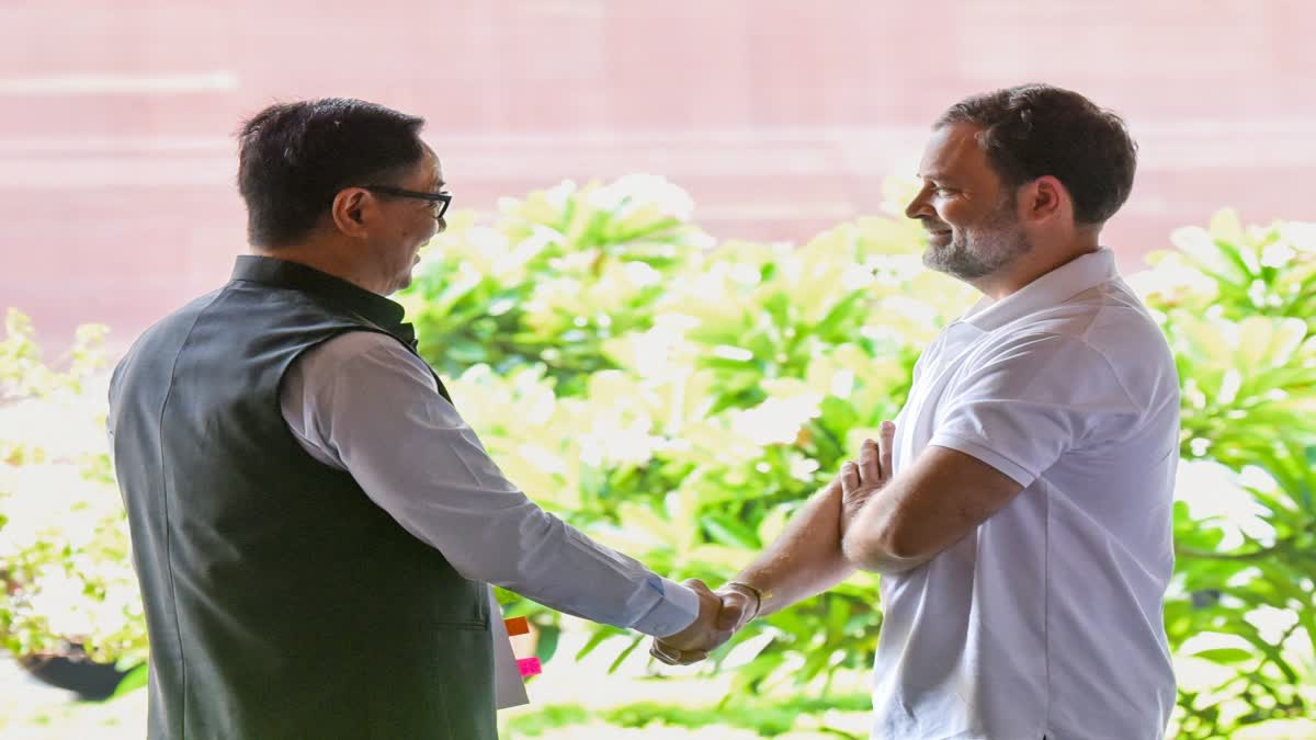 Union Minister Kiren Rijiju commented on Congress leader Rahul Gandhi regarding swimming in the river of Arunachal.