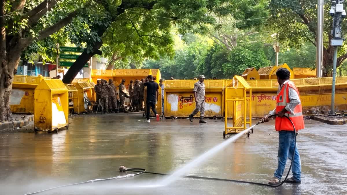 DELHI POLICE police crowd management Jantar Mantar CJP protest Central Agency