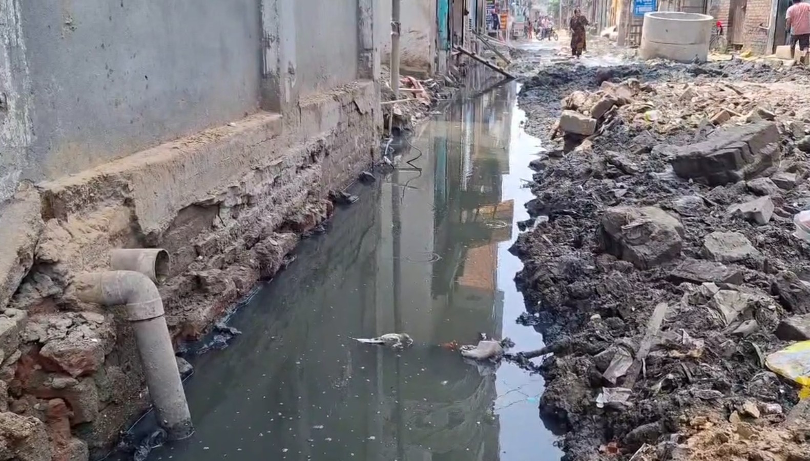 ACTION ON OPEN DRAINS IN PANIPAT