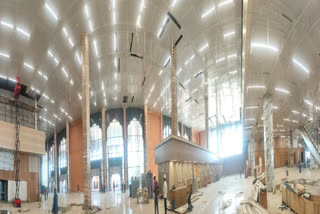 Work on the new airport terminal is in its final stages