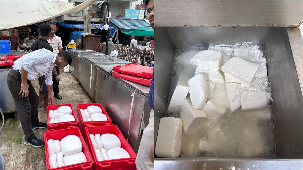 खोया मंडी मोरी गेट पर खाद्य सुरक्षा विभाग की ताबड़तोड़ कार्रवाई