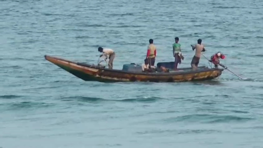 Motor Boat during Fishing