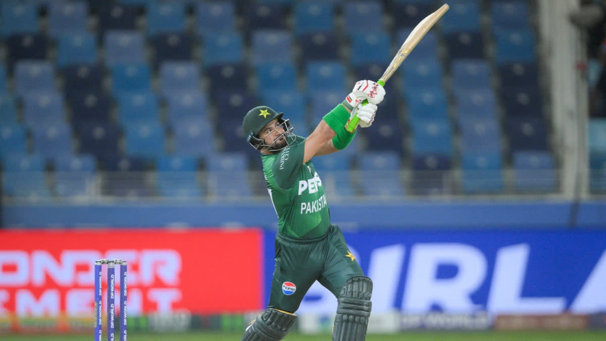Sahibzada Farhan Becomes First Pakistan Batter To Hit 100 T20 Sixes In A Calendar Year Pakistan's Sahibzada Farhan plays a shot during the Asia Cup cricket match between India and Pakistan at Dubai International Cricket Stadium in Dubai, United Arab Emirates, Sunday, September 21, 2025.