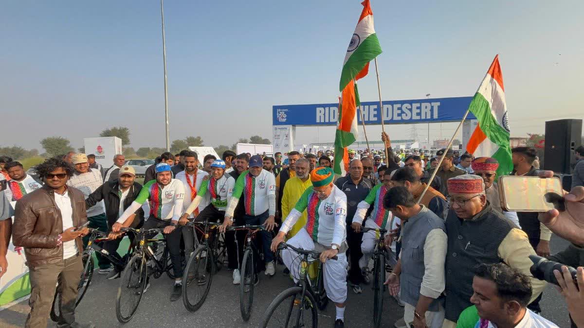 केंद्रीय मंत्री अर्जुन मेघवाल ने रैली को किया रवाना