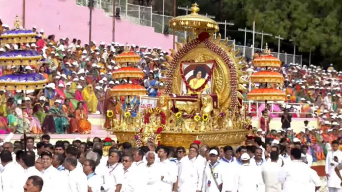 Sathya Sai Centenary Celebrations Held In Grand Manner At Puttaparthi; Vice President, CMs Participate