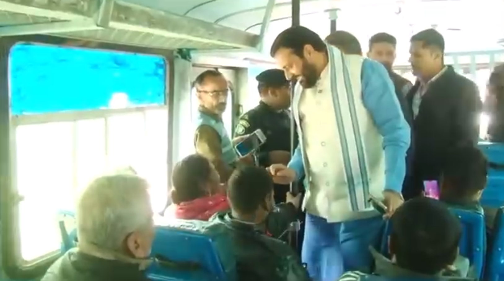 Chief Minister Nayab Singh Saini travelled from Derabassi to Ambala by purchasing a ticket in a Haryana Roadways bus