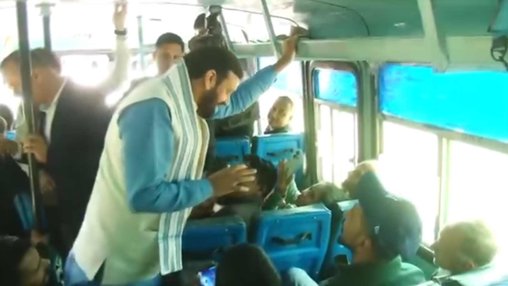 Haryana Chief Minister Nayab Singh Saini on Sunday travelled in a Haryana Roadways bus and sought feedback from his fellow passengers on the services provided by the state carrier and whether there was any scope for improvement