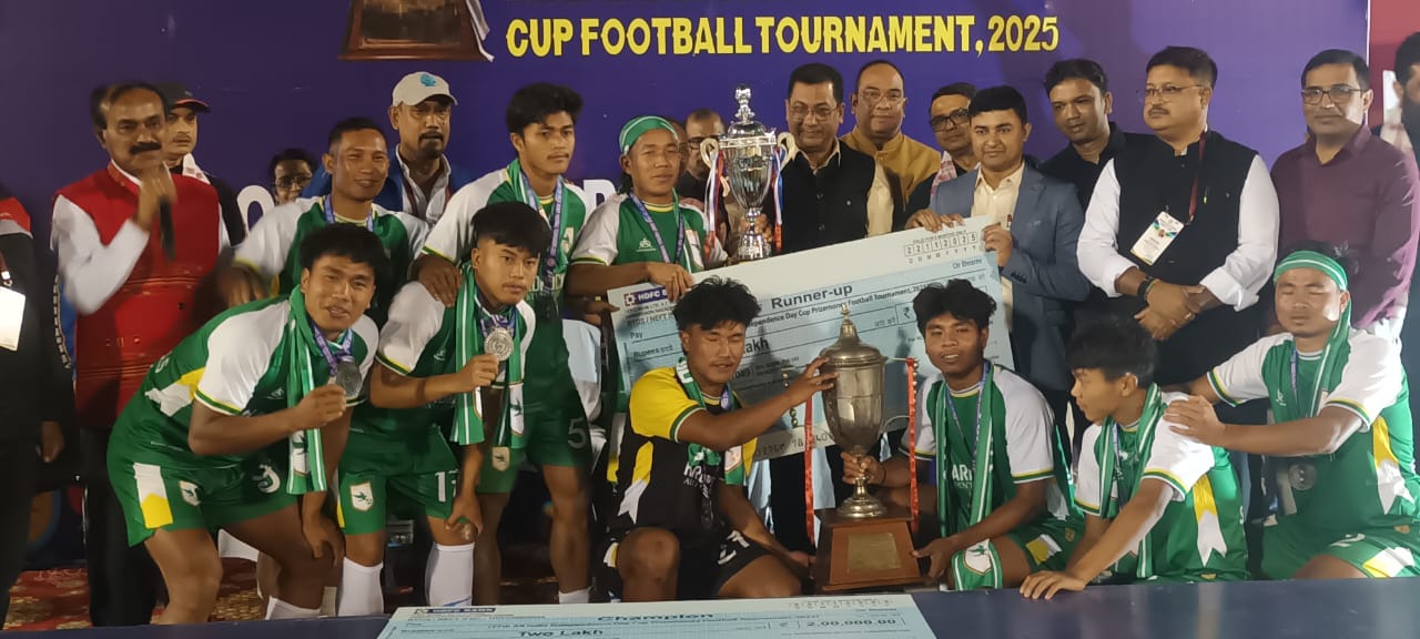 Independence Day Cup Football Tournament runners-up: Manipur's Sadar Hills Football Club