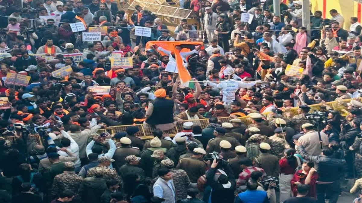 Vishva Hindu Parishad protests in Delhi
