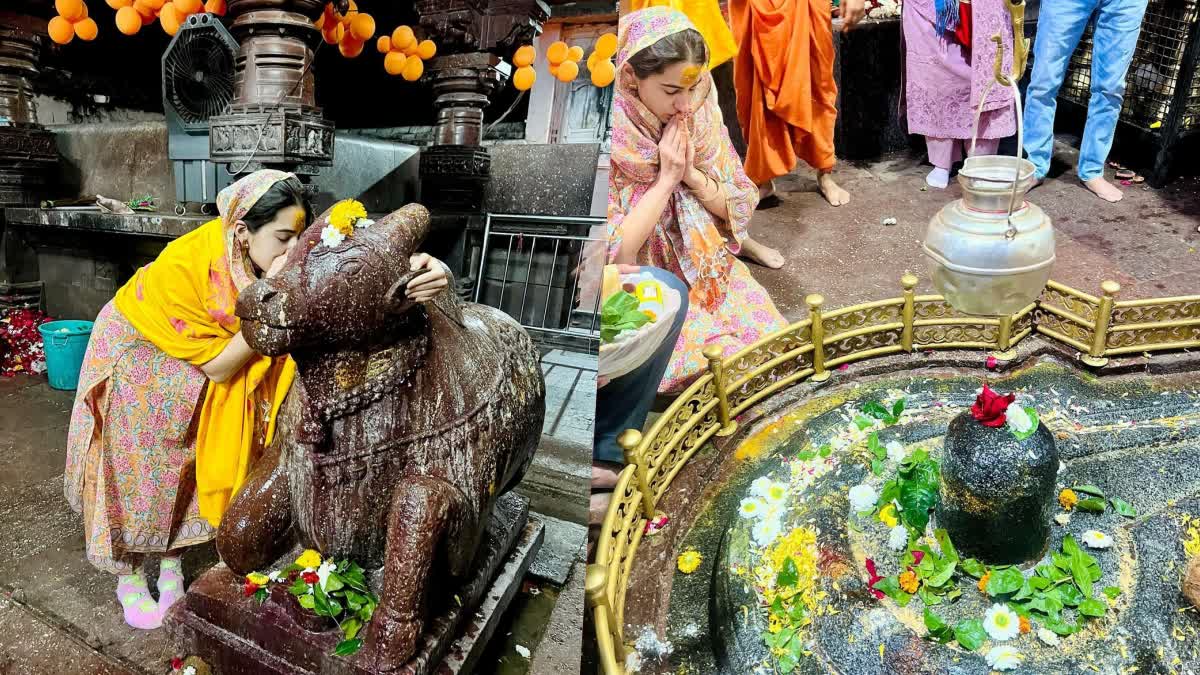 Sara Ali Khan visits Grishneshwar Jyotirlinga Mandir, See pics
