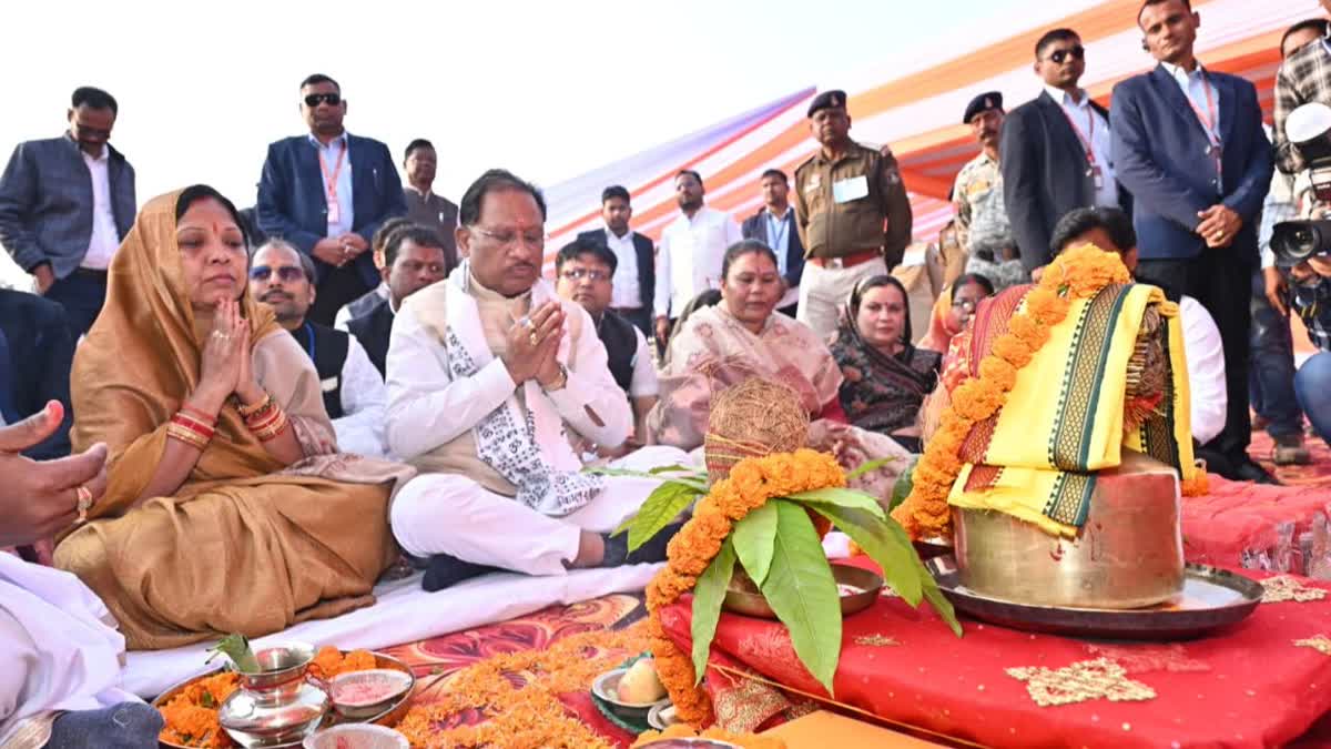 जशपुर पहुंचे सीएम विष्णु देव साय, सायकोतबा में 51 करोड़ 73 लाख के 28 विकास  कार्यों का लोकार्पण और भूमिपूजन किया