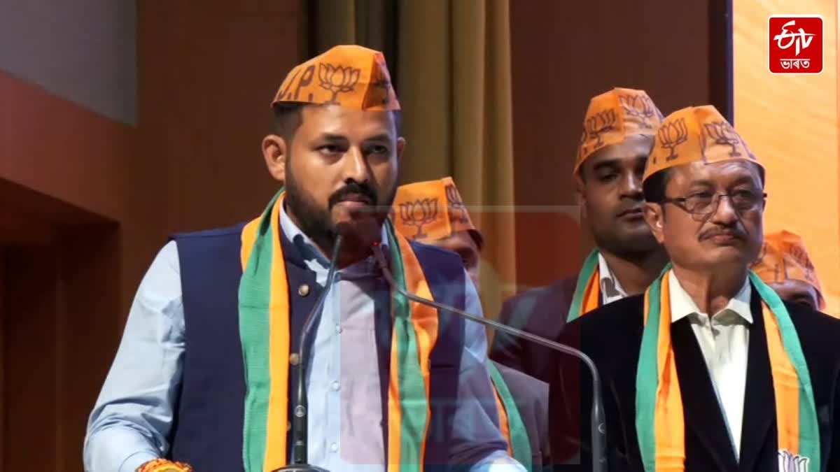 Former AASU General Secretary Shankarjyoti Baruah formally joined the BJP