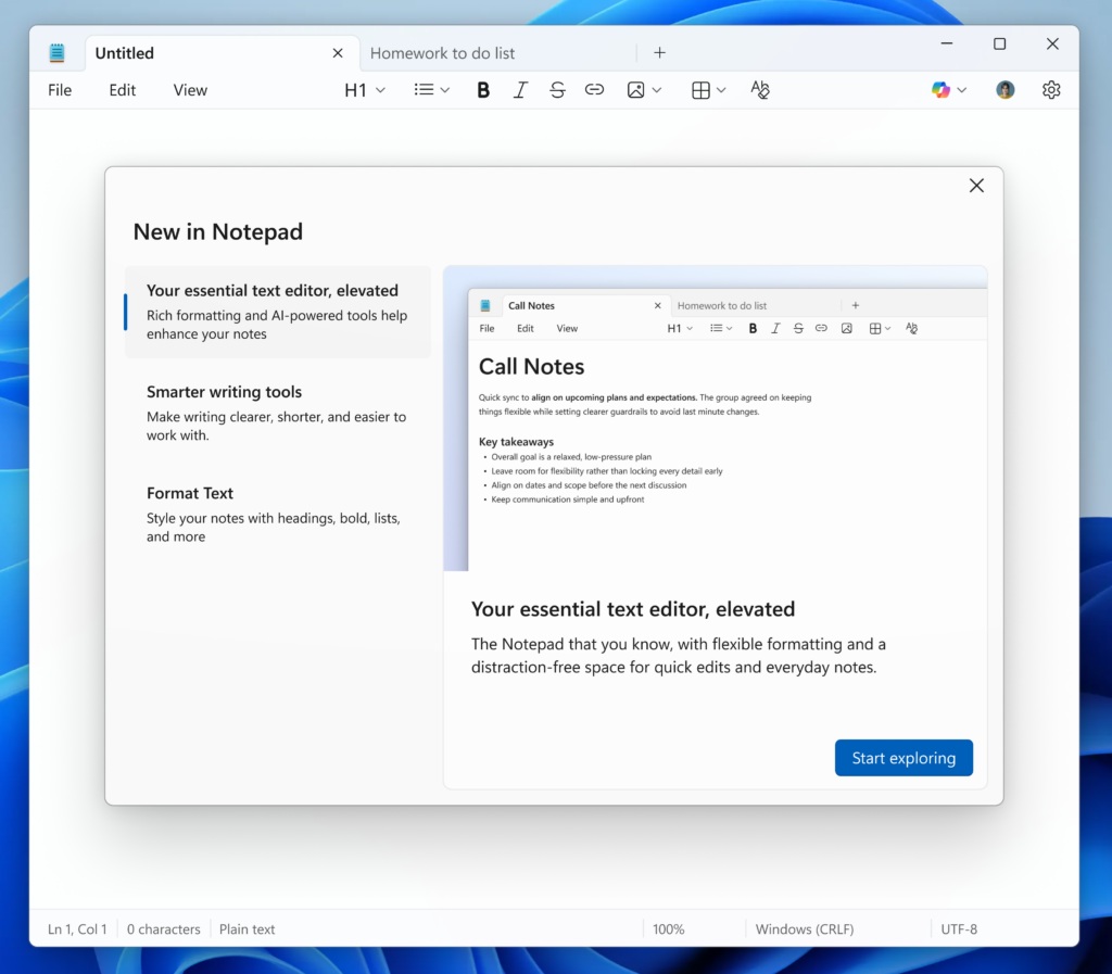First Run Experience Microsoft Paint और Notepad में आए नए AI फीचर्स, Windows 11 यूज़र्स को ...