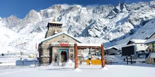 UTTARAKHAND KEDARNATH DHAM  KEDARNATH DHAM HEAVY SNOWFALL  ಕೇದಾರನಾಥದಲ್ಲಿ ಹಿಮಪಾತ  ಕೇದಾರನಾಥ ಧಾಮ KEDARNATH DHAM SNOW FALL
