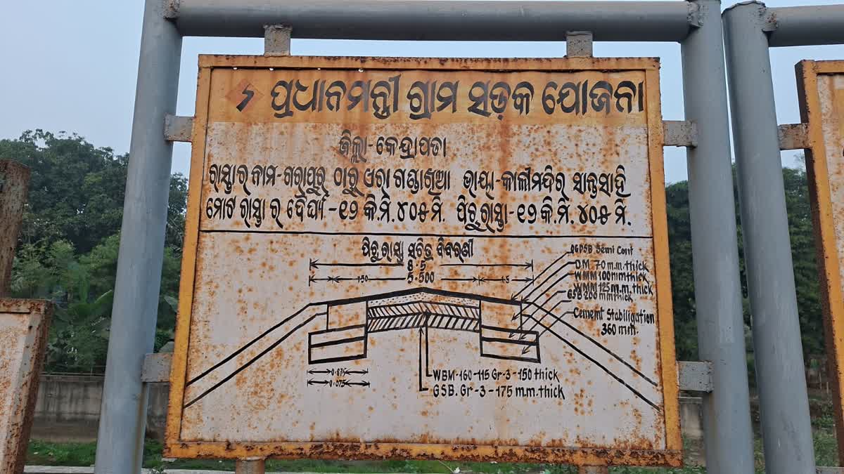 Rajnagar-Kendrapara bypass road being death trap maintainance money stolen