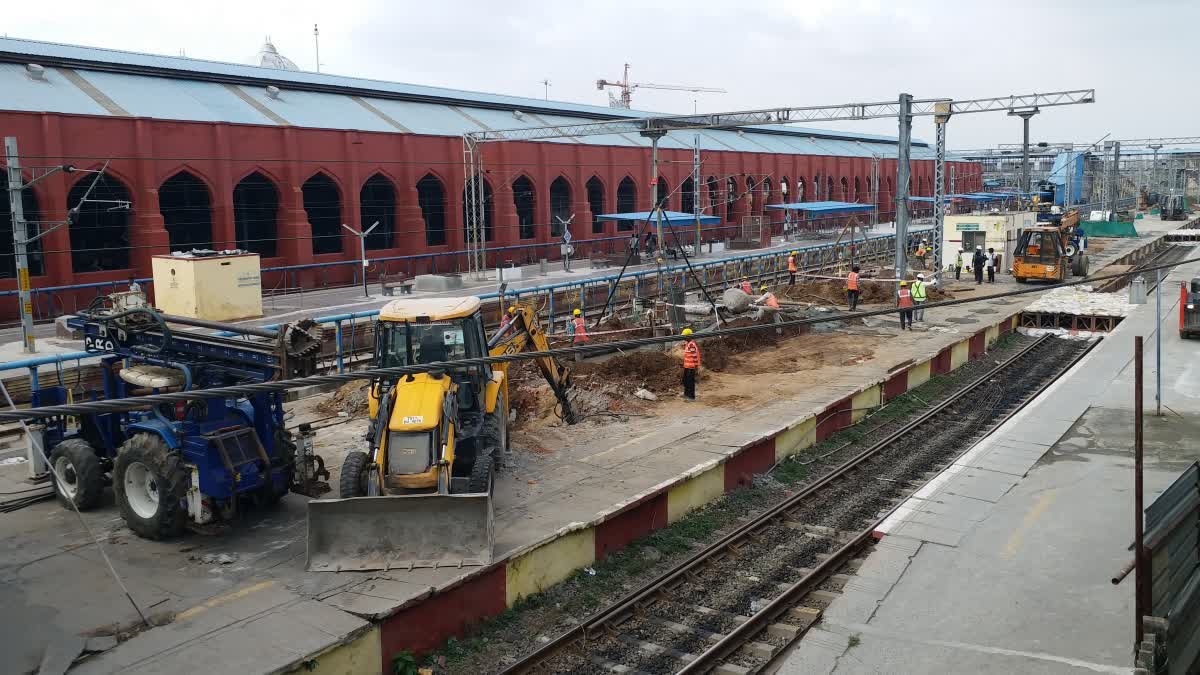 எழும்பூர் ரயில் நிலையம் பராமரிப்புப் பணிகள்