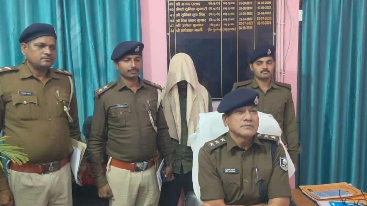 Bhabhua SDPO Manoranjan Bharti speaks to the media.
