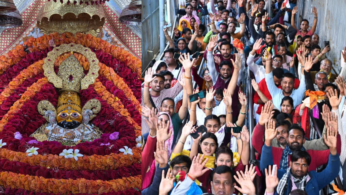 Devotees excited by the darshan of Khatushyam