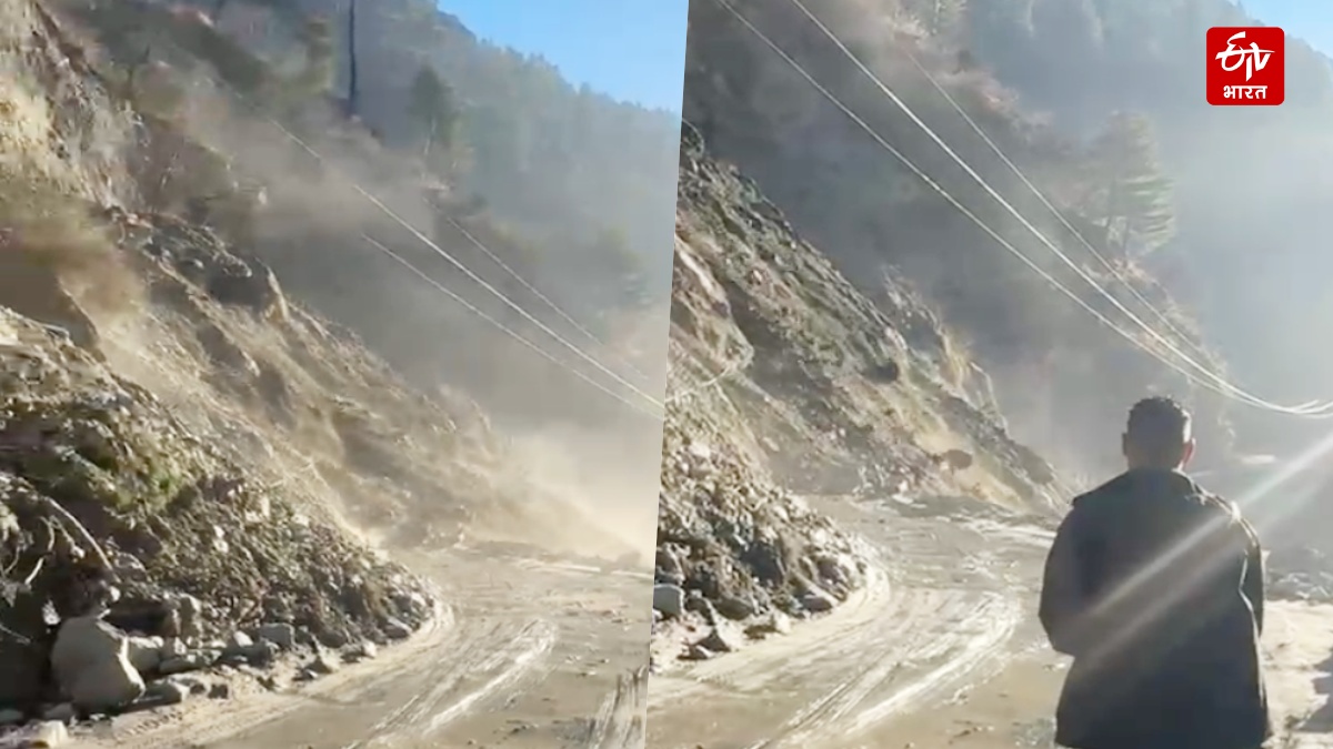Landslide in Manikaran Valley