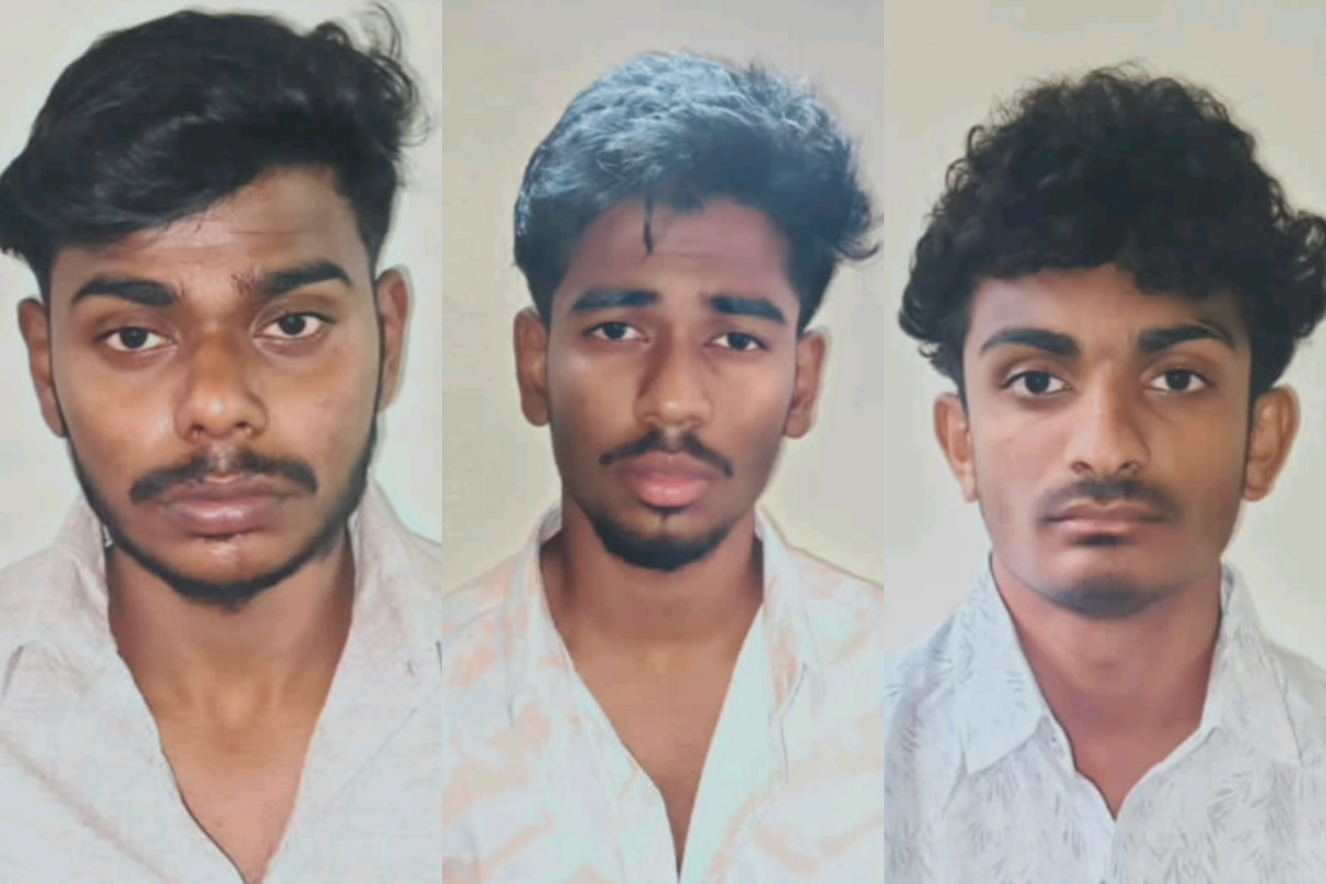 கைது செய்யப்பட்ட ஆதித்யா, ஹரீஸ், ரித்திக்குமார்