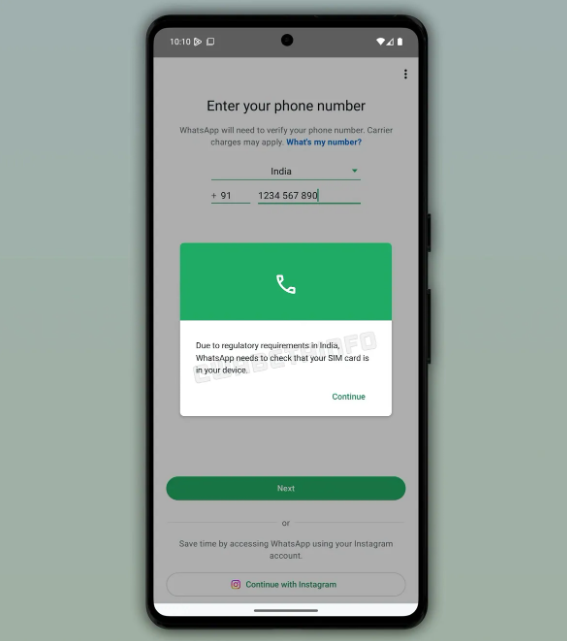 Whatsapp SIM Binding Feature