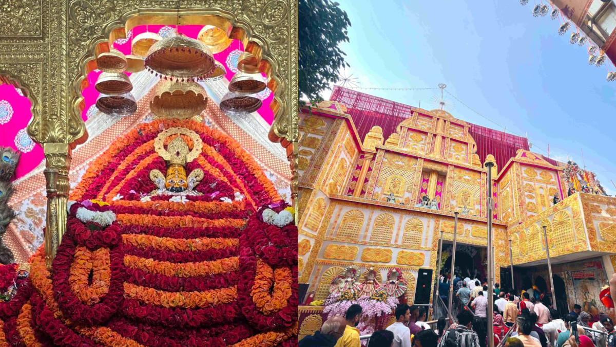 Devotees eager to visit the temple