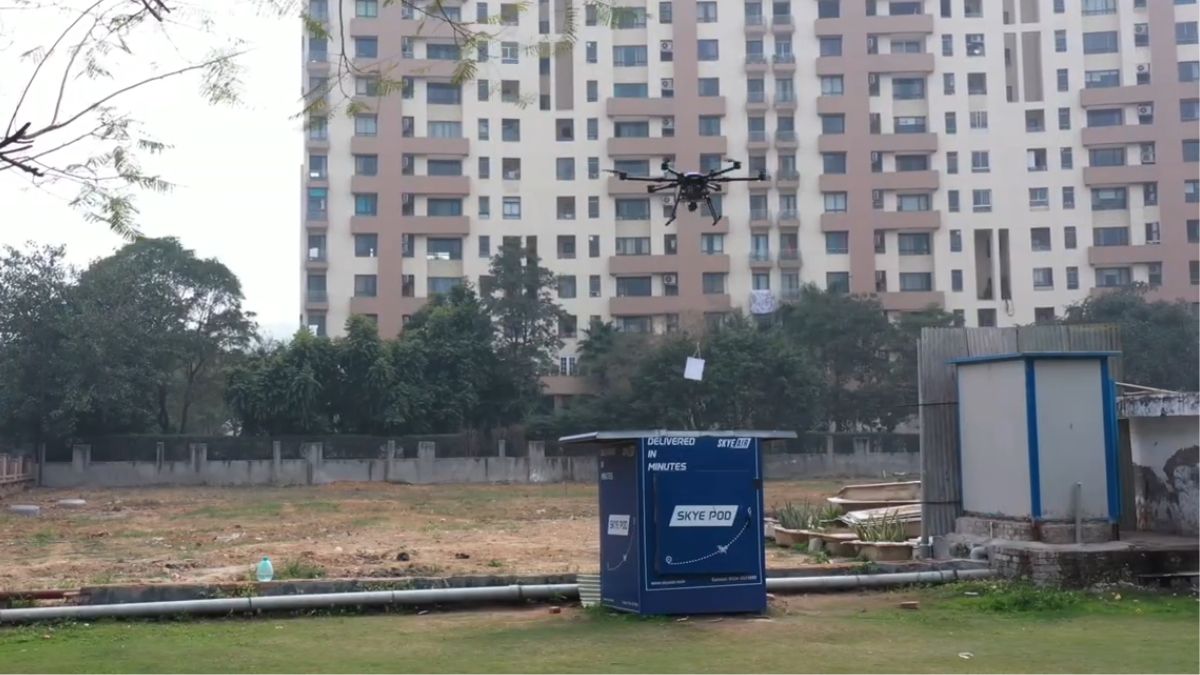 Drone delivery company Skye Air begins AI-powered doorstep delivery in Gurugram