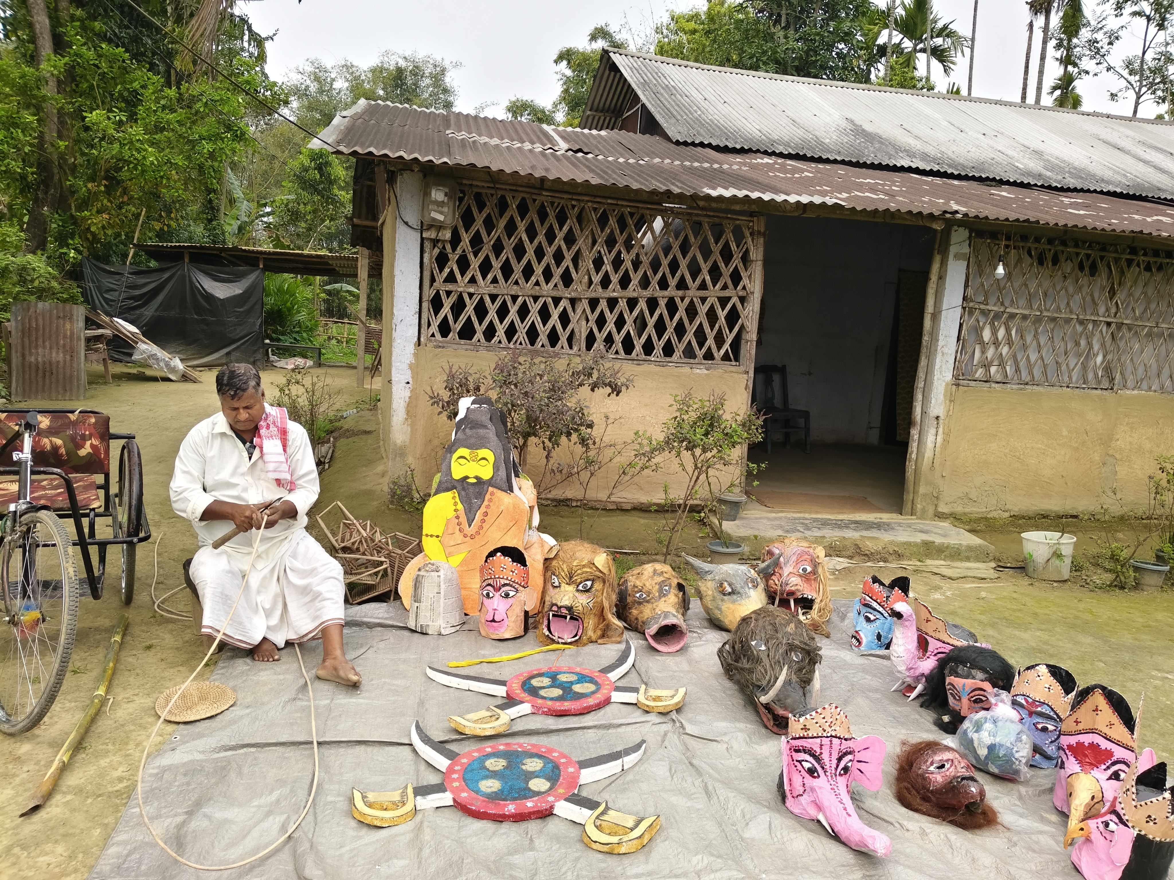 Artist pensioner Beni Madhab Bora