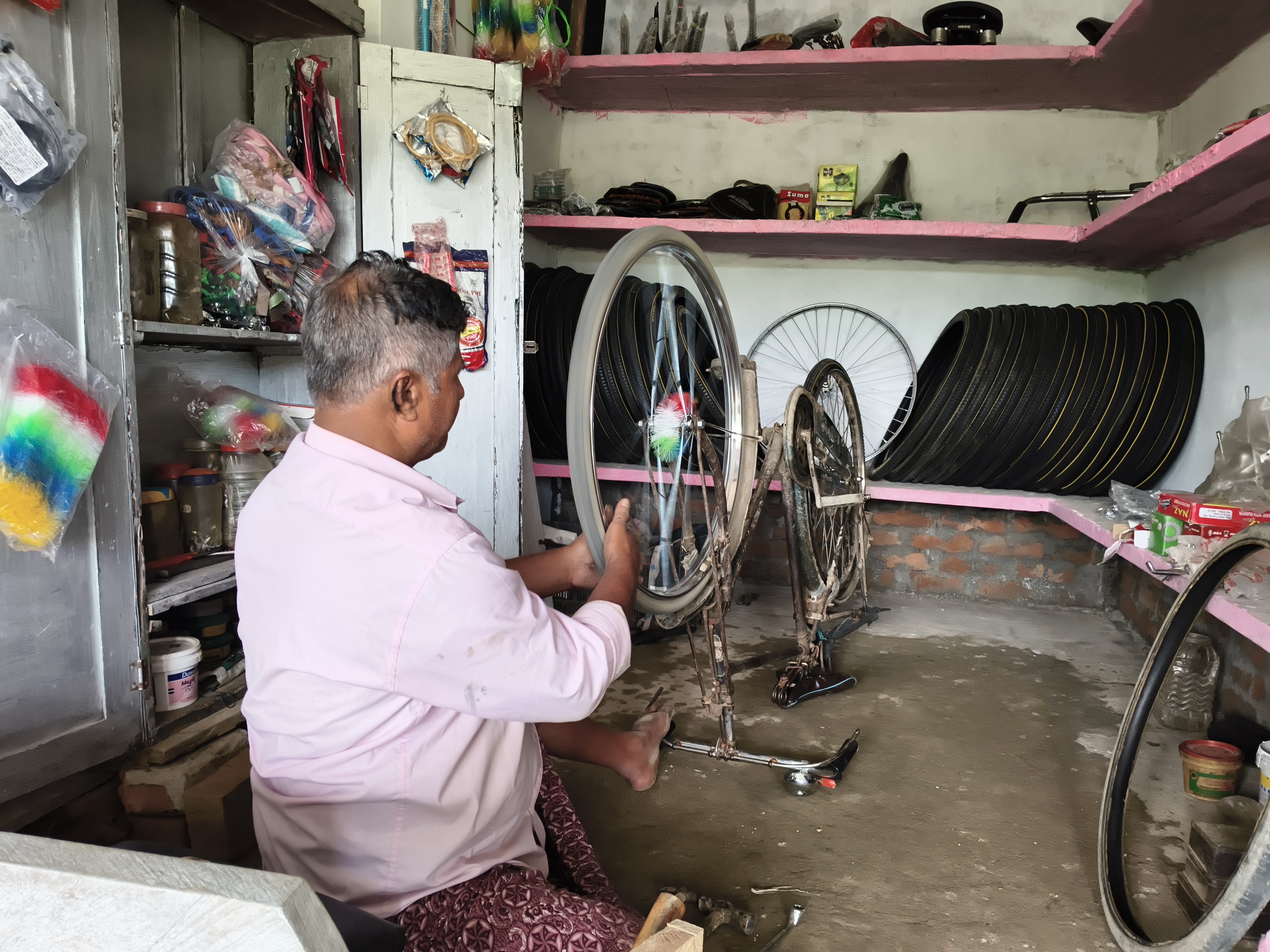 Artist pensioner Beni Madhab Bora