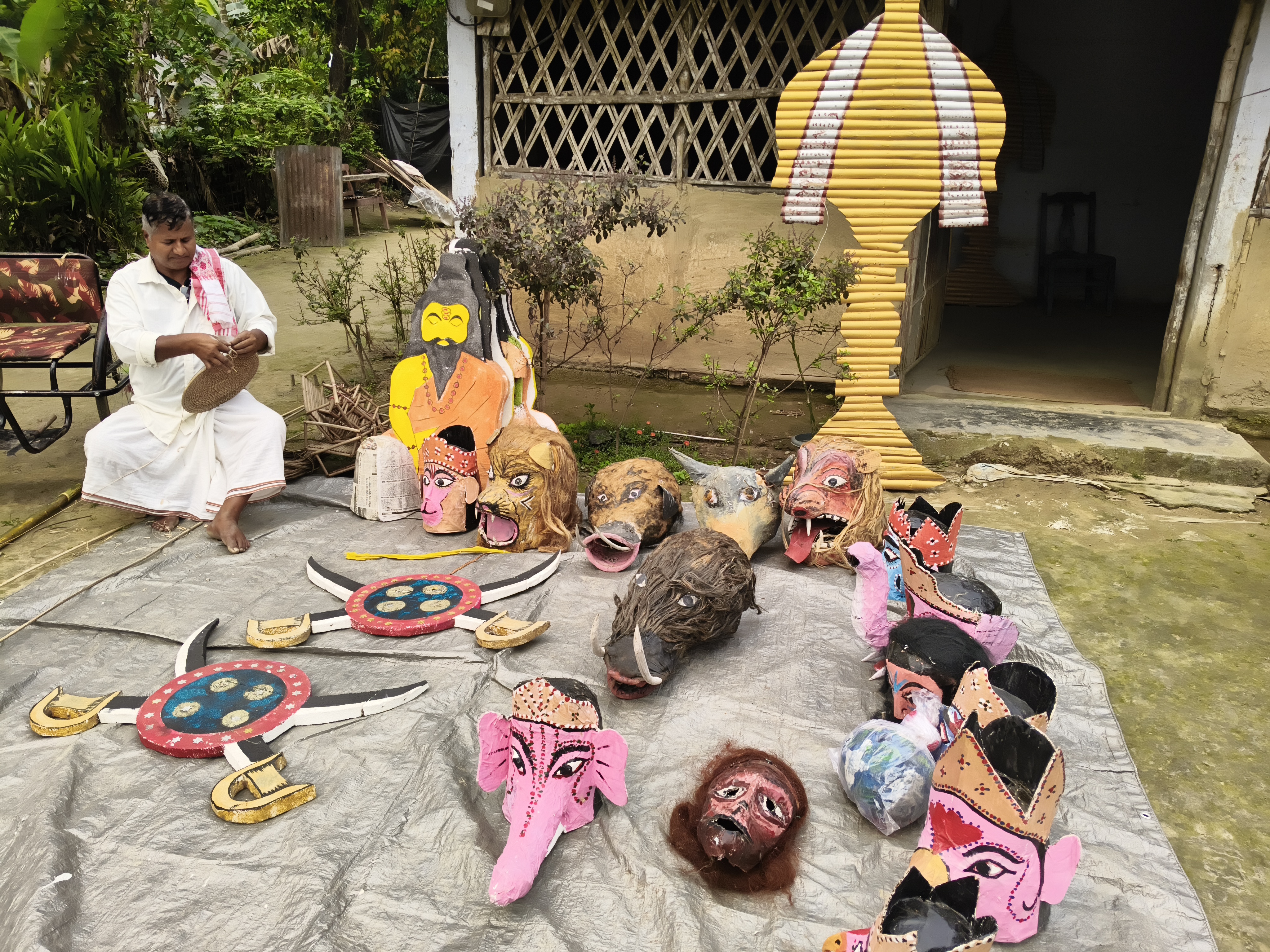 Artist pensioner Beni Madhab Bora