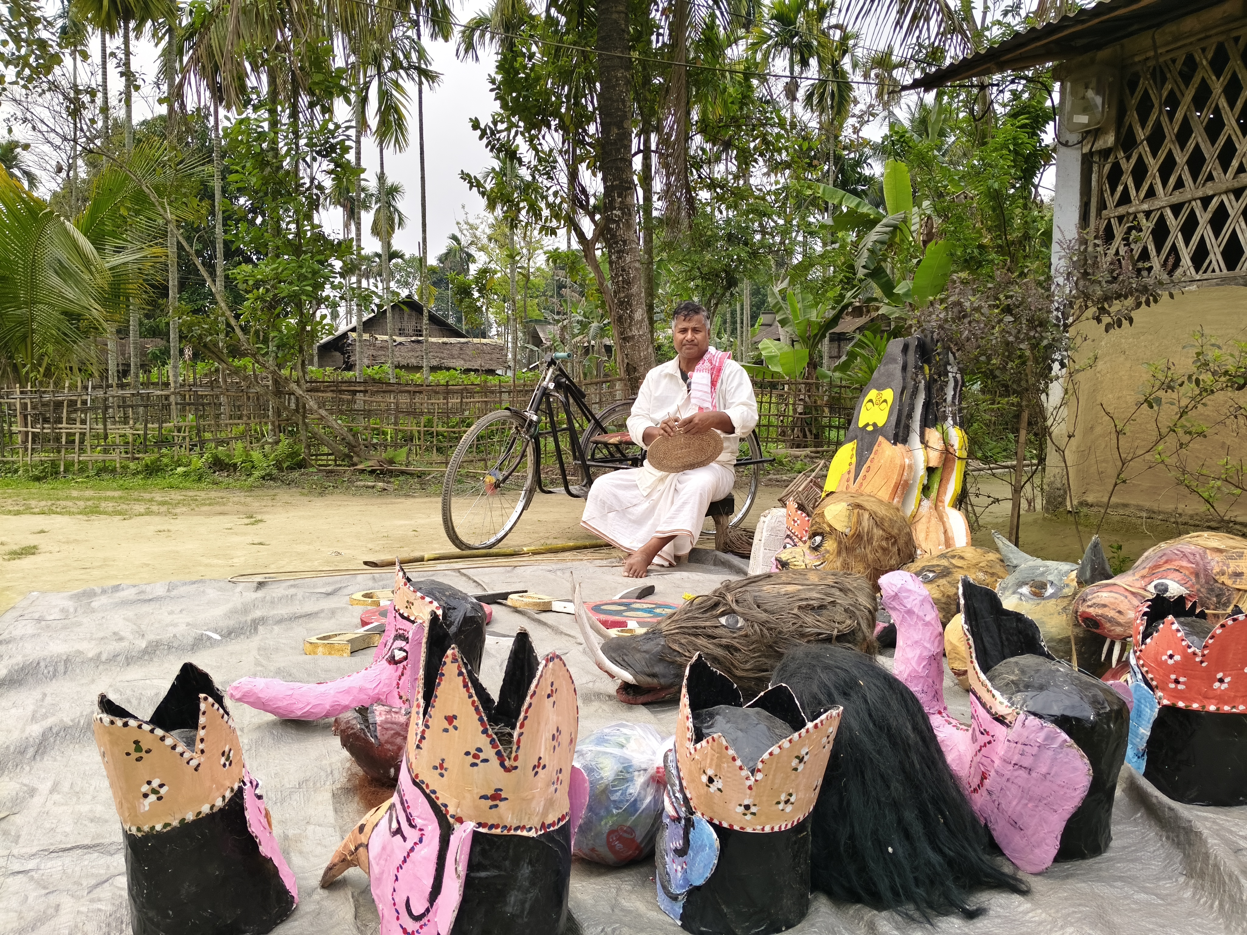 Artist pensioner Beni Madhab Bora